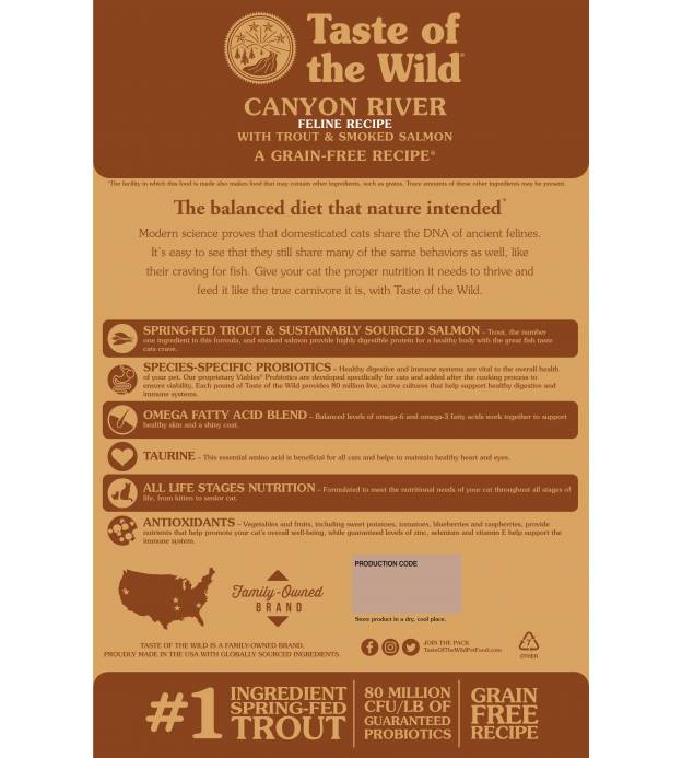 Taste of the wild trout and salmon new arrivals